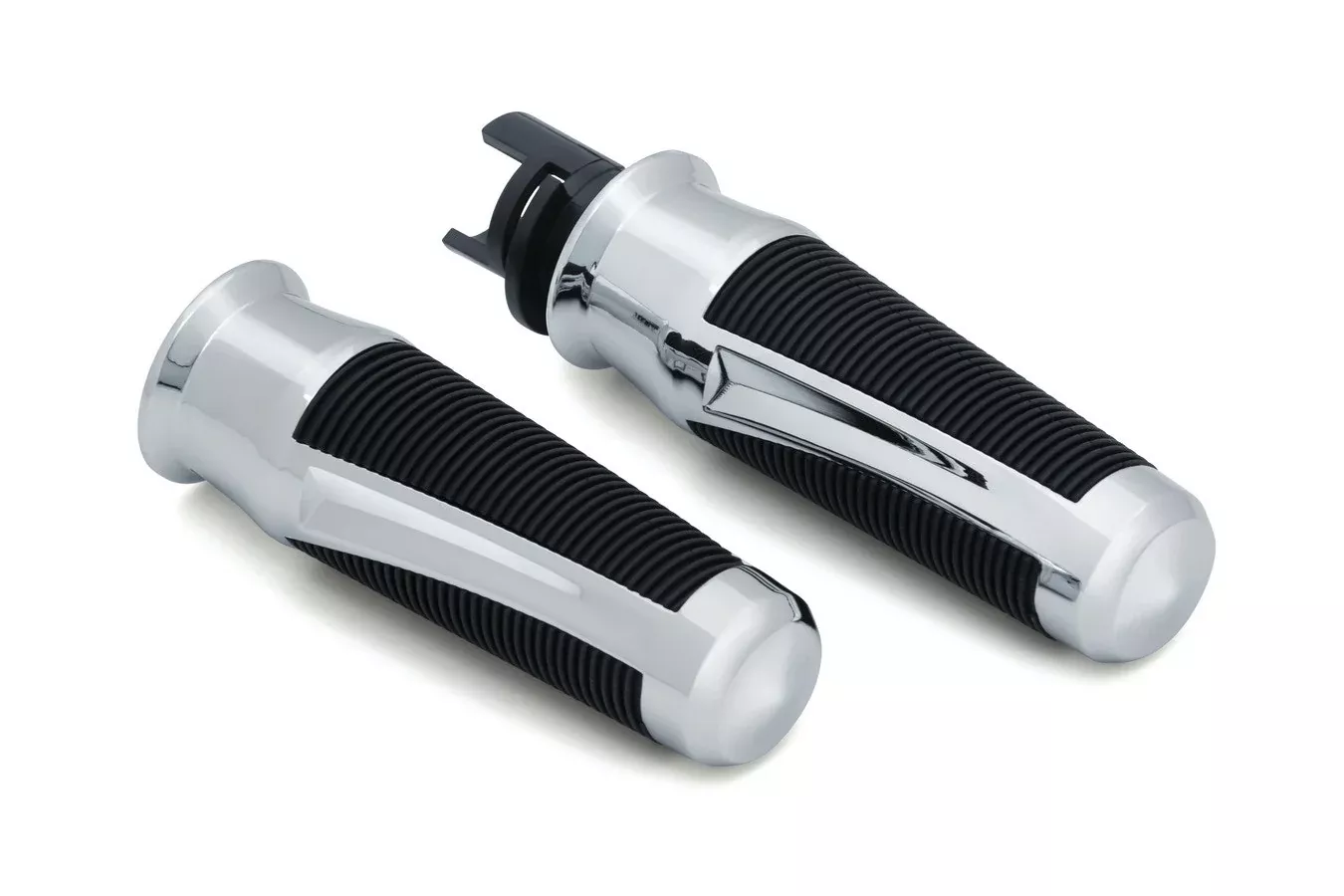 Kuryakyn 5766 Chrome Phantom Grips Indian Cruiser Aluminum 14-17