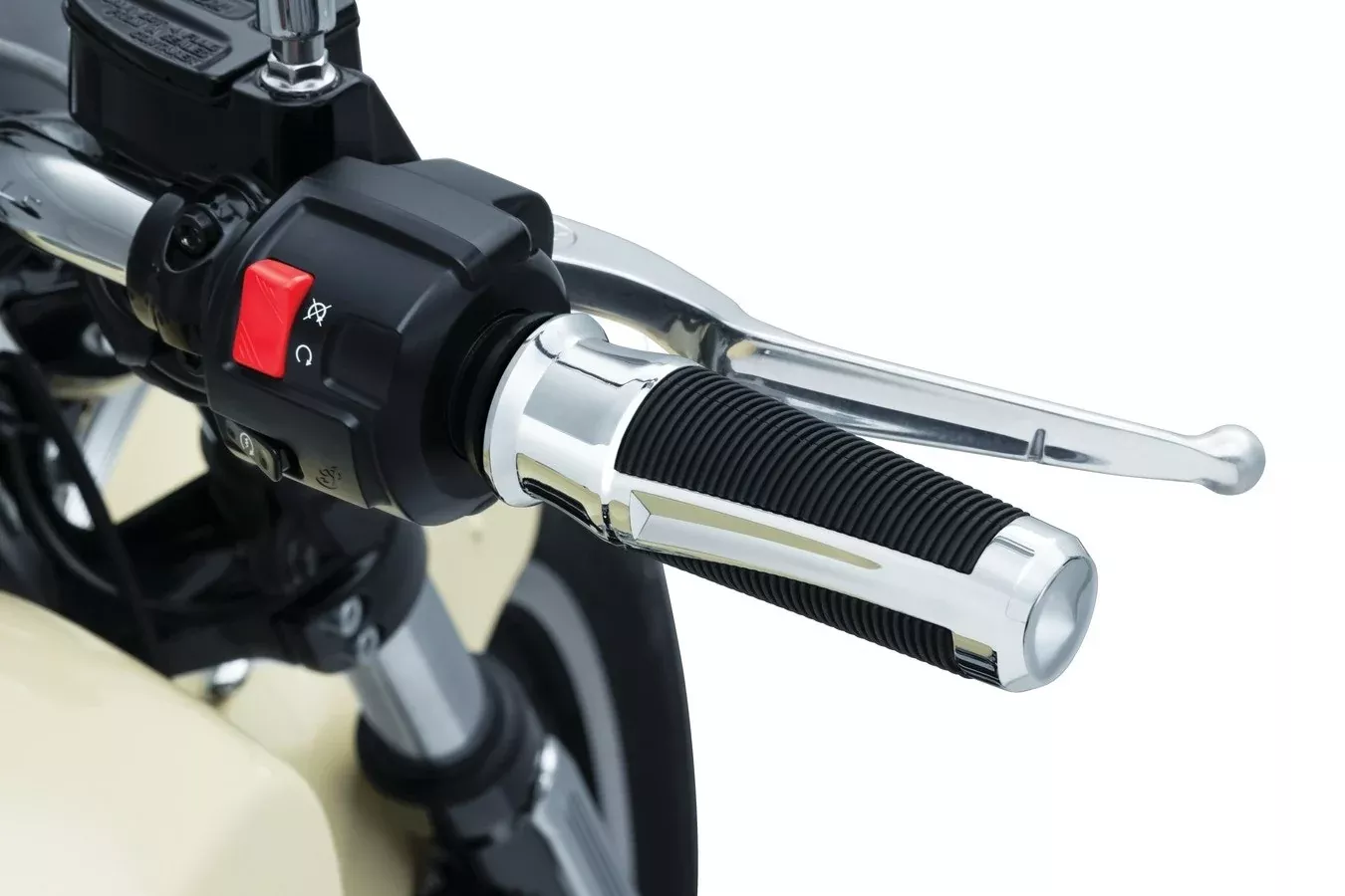 Kuryakyn 5768 Chrome Phantom Grips Aluminum Indian Scout 15-18