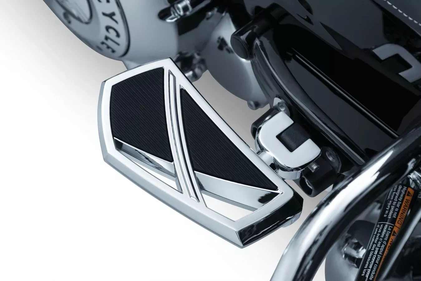 Kuryakyn 5772 Chrome Phantom Mini Driver or Passenger Floorboards Harley