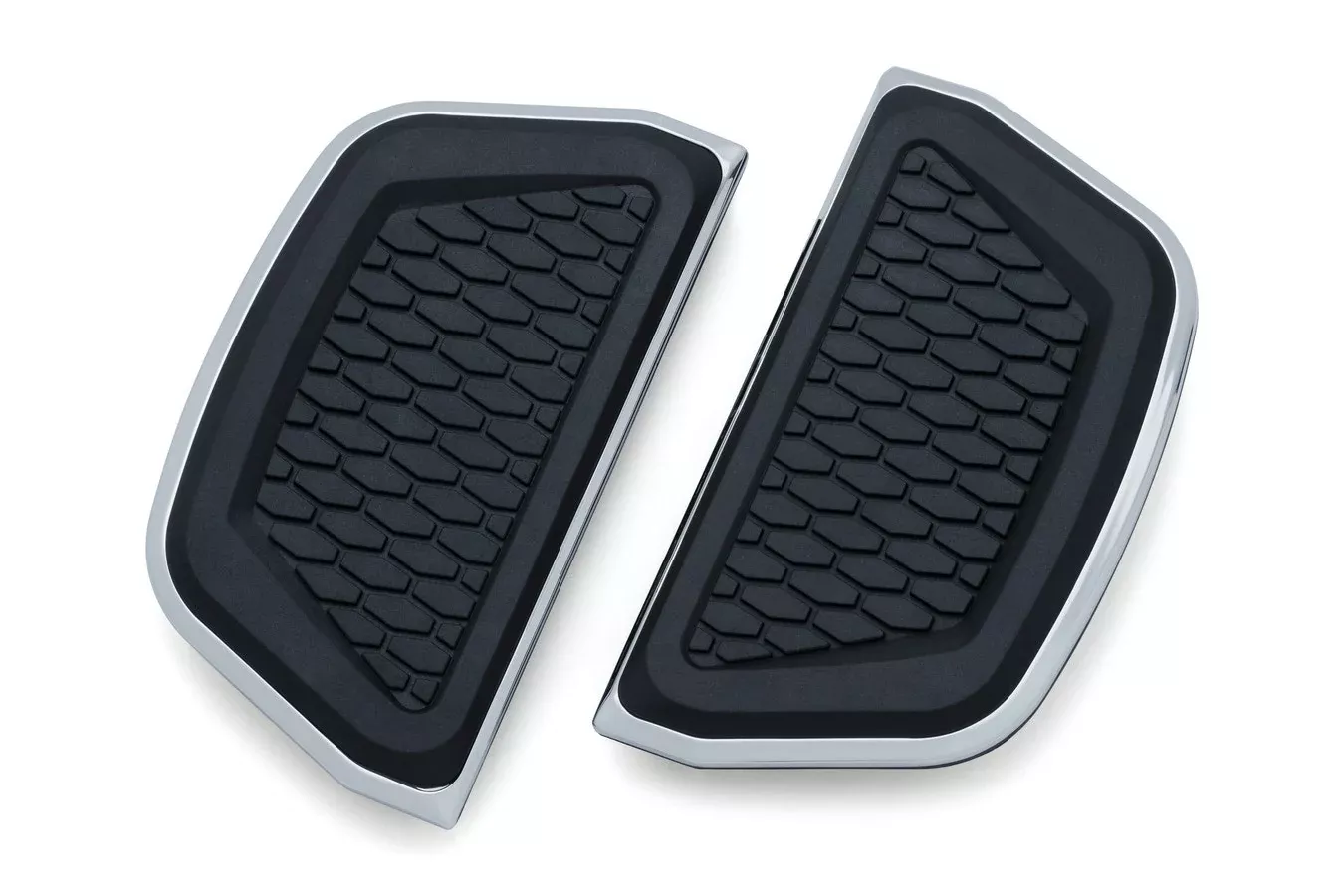Kuryakyn 5902 Chrome Hex Passenger Floor Board Inserts 86-19 Harley Touring FL