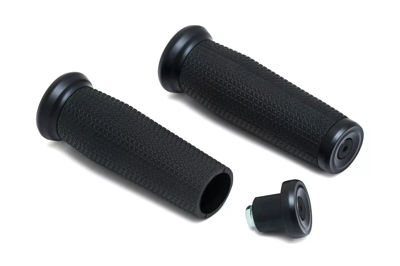 Kuryakyn 5949 Satin Black 1″ Thresher Open End Grips Universal Fit
