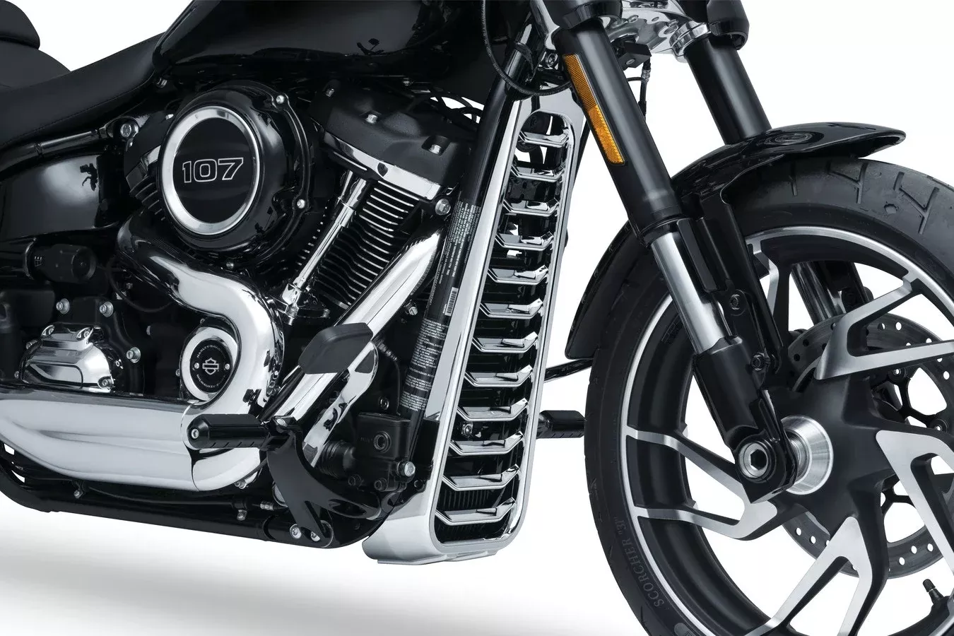 Kuryakyn 6464 Chrome Precision Chin Spoiler 18-19 Harley Softail Milwaukee-8 M8