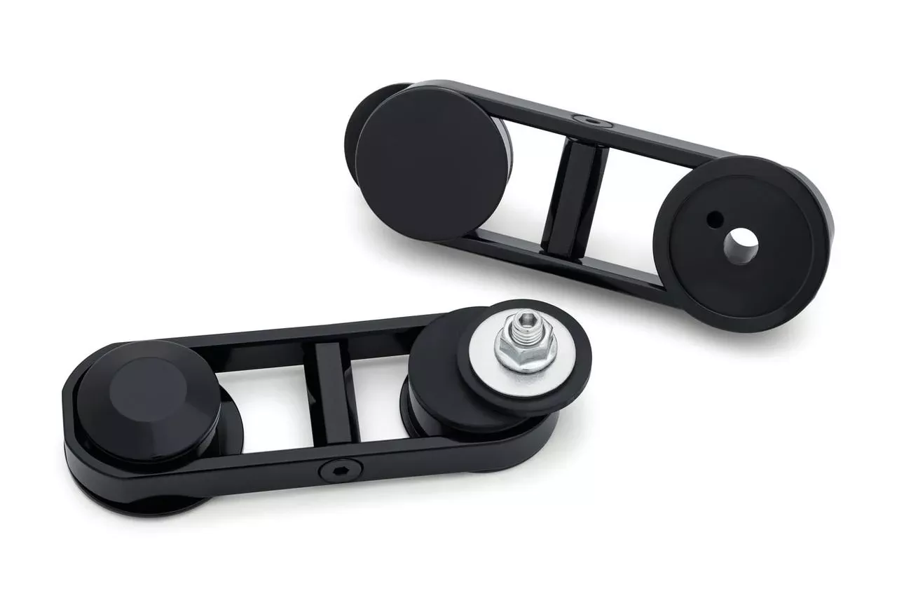 Kuryakyn Adjustable Drop Mirror Mounts for Harley Davidson FLHX Models