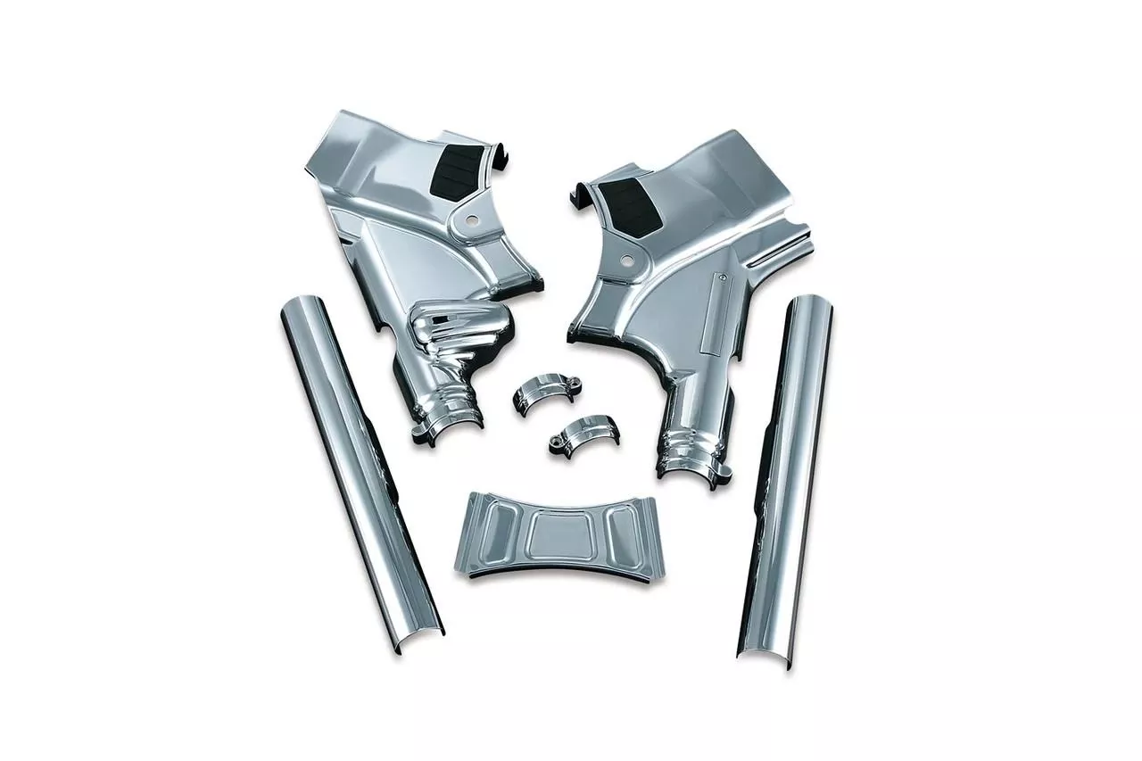 Kuryakyn Deluxe Neck Cover for '09-13 Harley Davidson Touring Models - Chrome