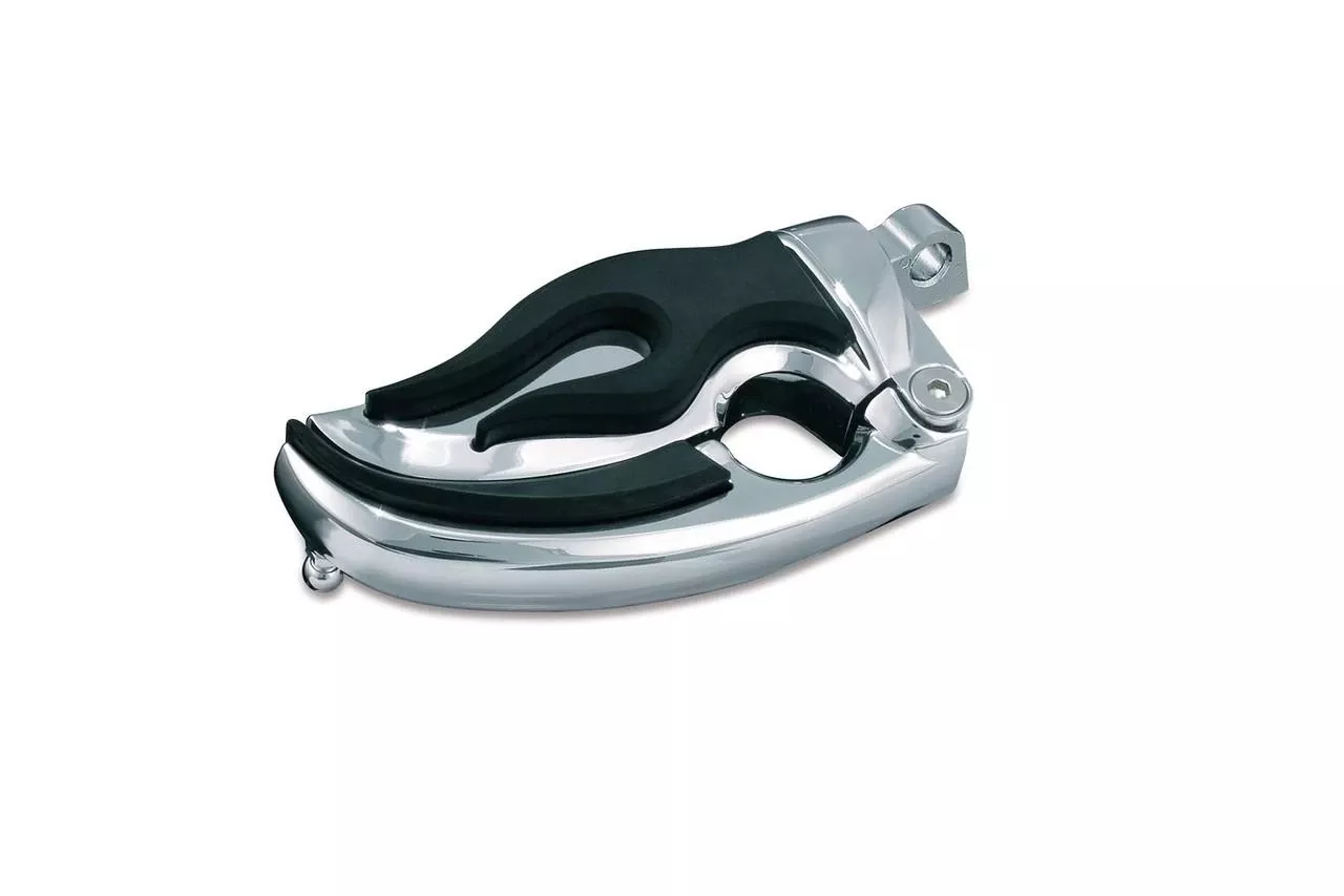 Kuryakyn Flamin' Switchblade Pegs with Male Mount Adapters for Harley Davidson Models - Chrome
