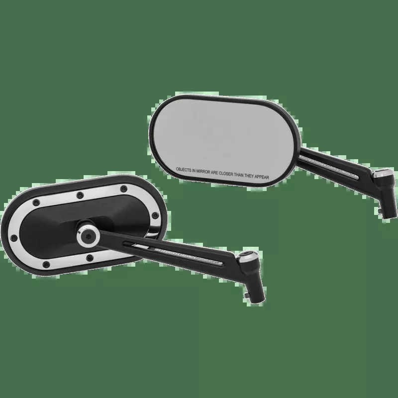 Kuryakyn Heavy Industry Mirrors, Black With PN 1766