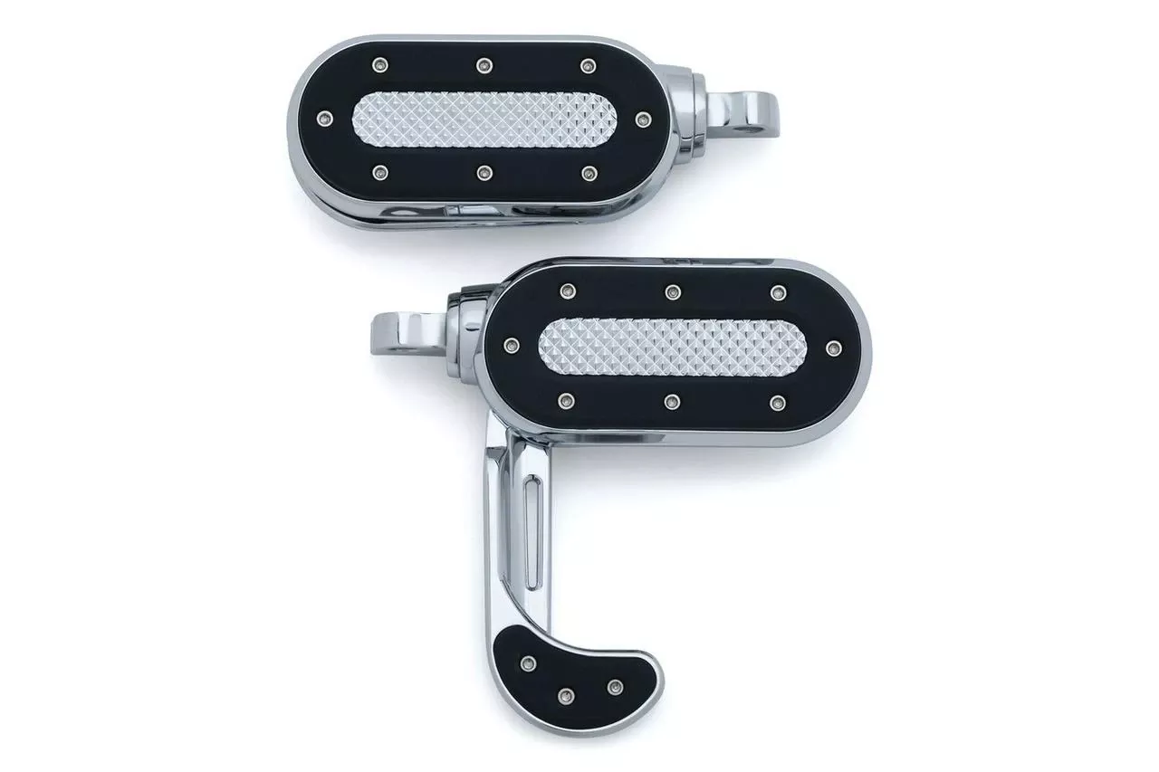 Kuryakyn Heavy Industry Switchblades w/ Male Mount Adapters for Most HD and Metric Models - Black
