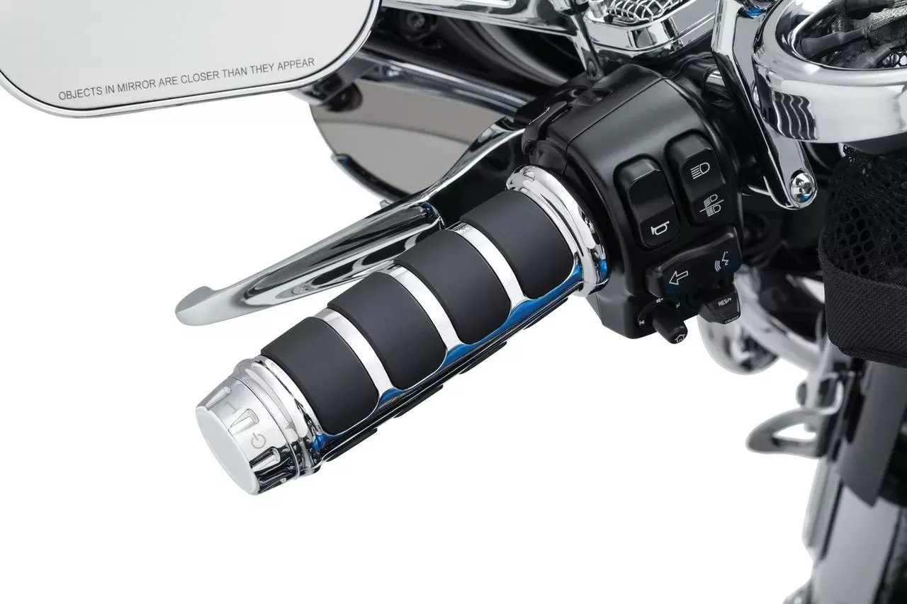 Kuryakyn ISO Grips for ’10-23 Harley-Davidson Models w/ Heated Grips – Black or Chrome