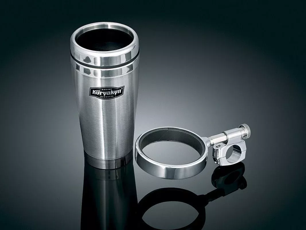 Kuryakyn Universal Drink Holder With SS MUG 1" Bar PN 1464