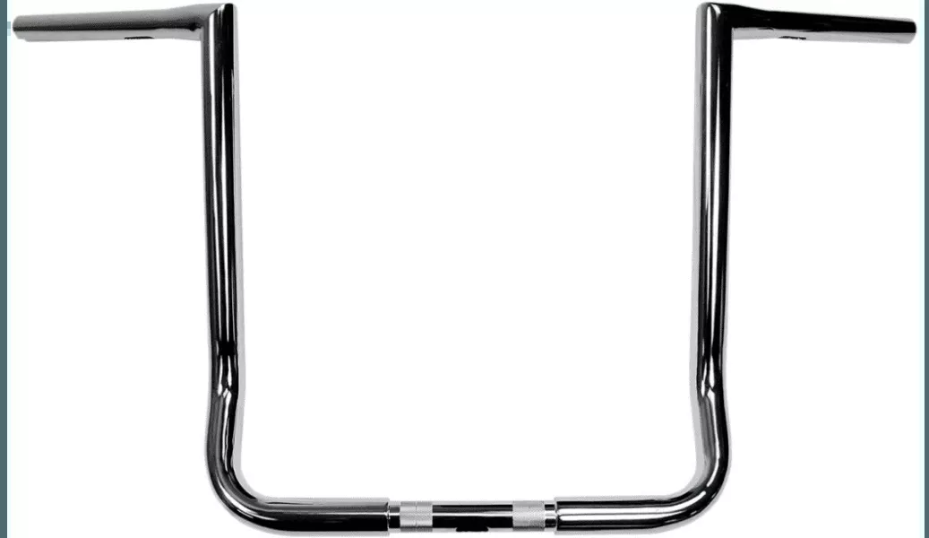 L.A. Choppers Twin Peaks 1 1/4 inch Handlebars for '96-23 FLHT and FLHX Models - 16 inch Chrome