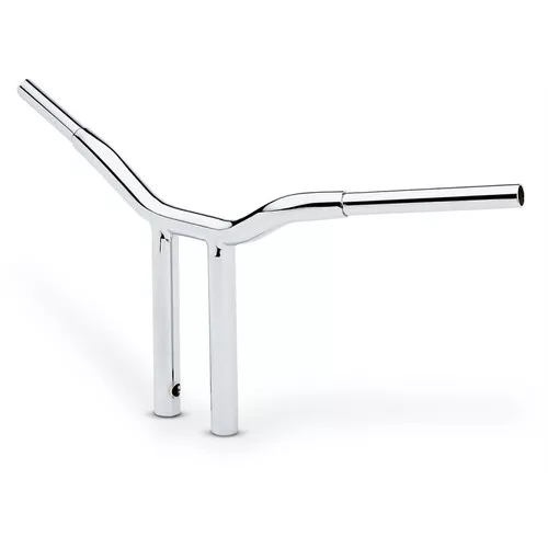 LA Choppers 1-1/4" One-Piece 12" Straight Kage Fighter T-Bar Handlebars - Chrome