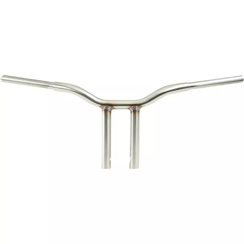 LA Choppers 1-1/4" Straight Kage Fighter 12" T-Bar Handlebars - Stainless Steel