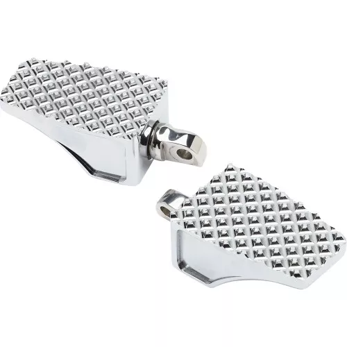 LA Choppers Billet County Foot Pegs for Harley - Chrome