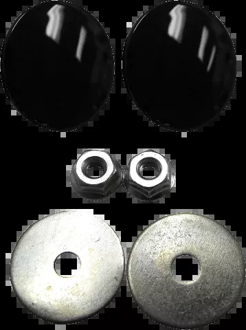 La Choppers Black Fairing Mirror Hole Plugs for 1996-23 Harley Touring FLHX FLHT