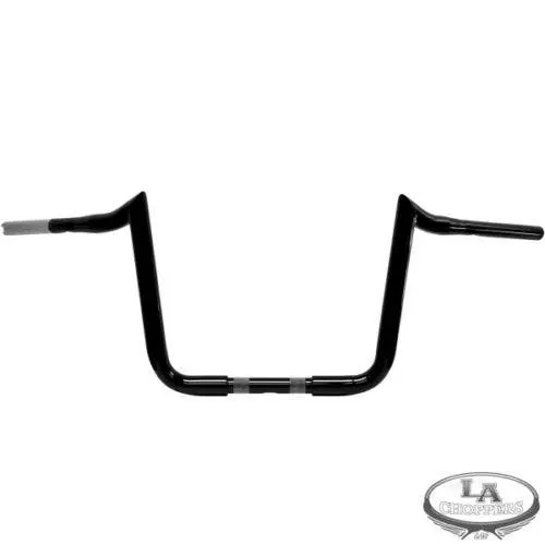 LA Choppers LA-7351-10M Flat Black 10" Prime Apes Handlebars Harley FLTR FLHR