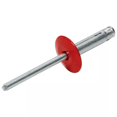 Large Head Rivet 250Pk Red Flange Type Aluminum Mandrel ALL18062