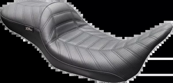LE PERA Maverick Daddy Long Legs Seat - Without Backrest - Black Indy Stitch - FLH/FLT '23-'26 - LV-957DL INDY