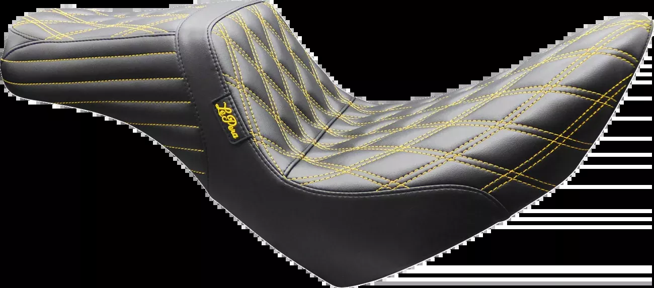 LE PERA Tailwhip Seat - Double Diamond - Gold Stitch - FL/FX '18-'26 - LYR-580DD-GD02