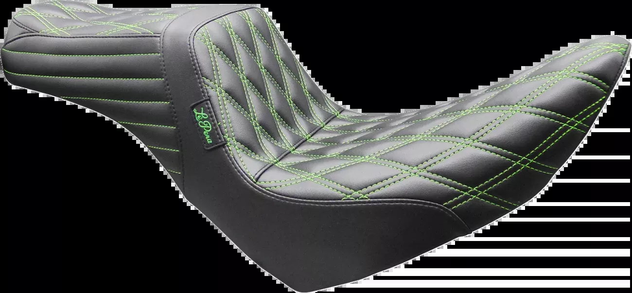 LE PERA Tailwhip Seat - Double Diamond - Green Stitch - FL/FX '18-'26 - LYR-580DD-GN07