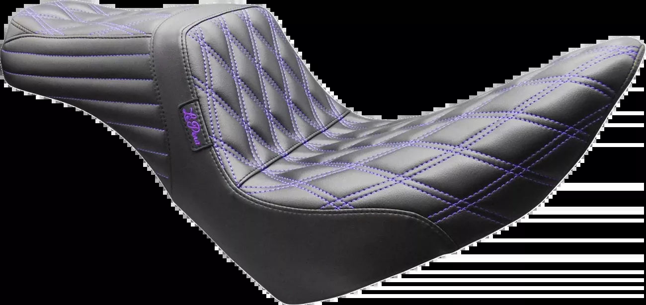 LE PERA Tailwhip Seat - Double Diamond - Purple Stitch - FL/FX '18-'26 - LYR-580DD-P01