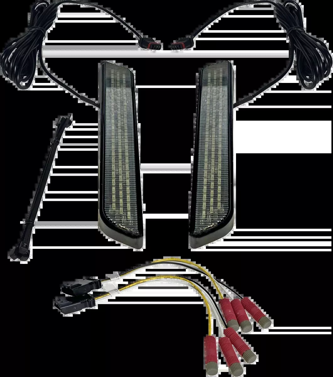 LED Fork Light - Smoke - Black