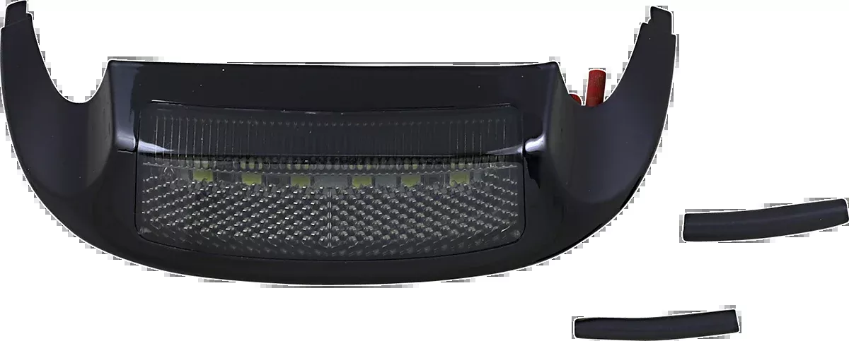 LED Front Fender Tip - White LED/Smoke Lens - Black