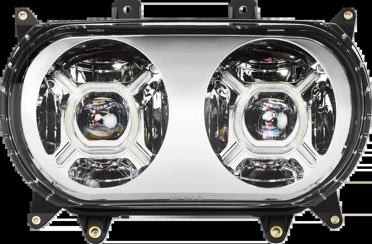 LED Headlight - Chrome - FLTR
