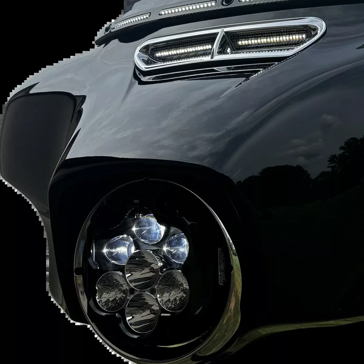 LED Headlight - Shark Demon - Harley-Davidson