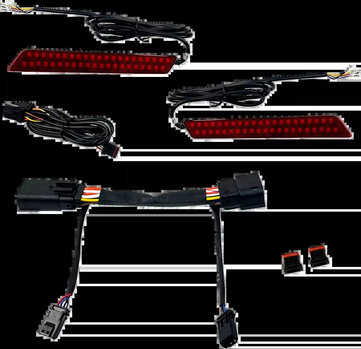 LED Latch Lights - Saddlebag - Red Lens