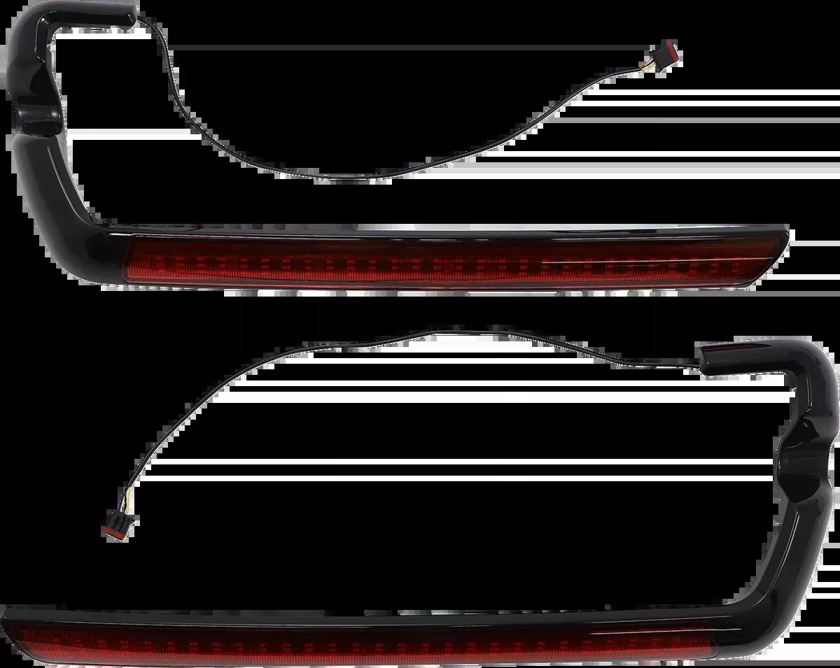 LED Saddlebag Light - Red - Black
