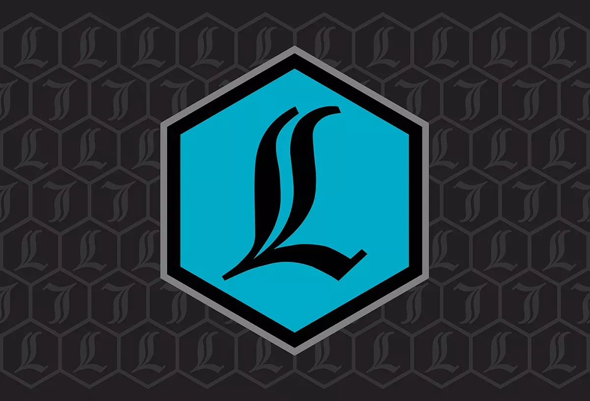 Legend REVO ARC Black Teal Logo Replacement Shock Reservoir Canister Decal