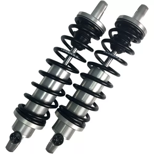 Legend Revo-A Shocks Adjustable Coil Suspension for 1991-2017 Harley Dyna - Clear