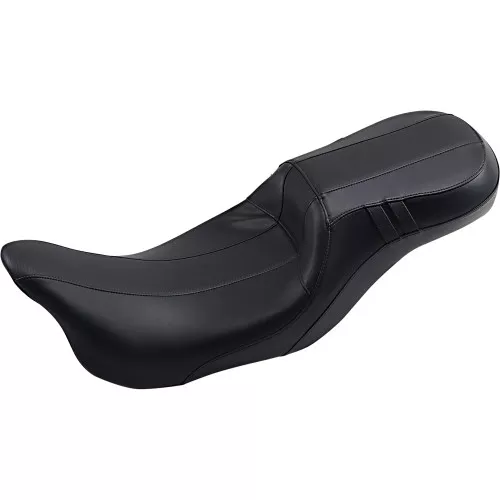 LePera Outcast Daddy Long Legs 2-Up Seat for 2008-2023 Harley Touring - Black/Carbon Weave