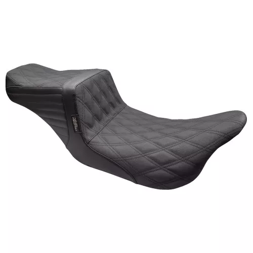 LePera Tailwhip Double Diamond Seat for 2008-2023 Harley Touring - Gripp Tape