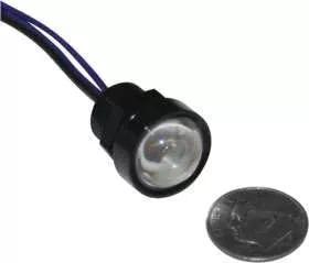Letric Lighting LLC-RFBS-R 2-Wire Royal Flush Mount G2 LED Indicator Black/Red