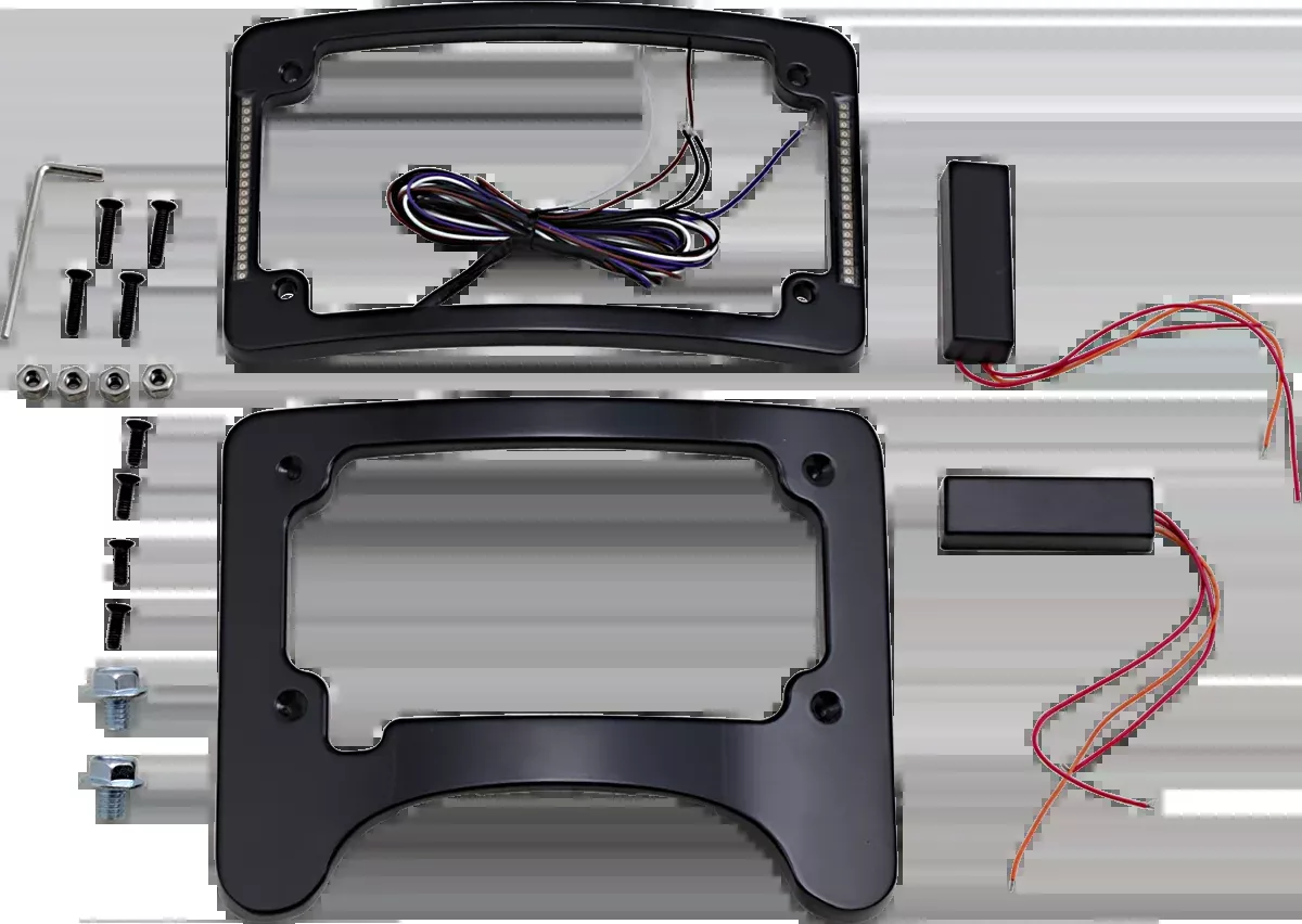 License Plate Frame/Turn Signal Eliminator - Black