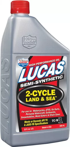 Lucas Semi-Synthetic 2-Cycle Land/Se A Oil Qt - 10467