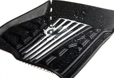 Lund 283123-B Black Front Pair Catch-It Vinyl Floor Mat