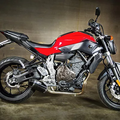M4 Yamaha FZ-07 / MT-07 / XSR700 15-20 Carbon Fiber Slip On Exhaust