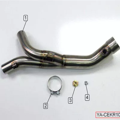 M4 Yamaha YZF-R1 09-14 Exhaust Catalytic Converter Eliminator