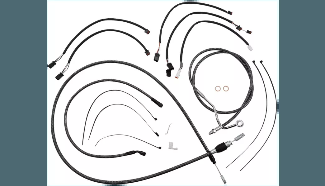Magnum KARBONFIBR Designer Handlebar Installation Kit for '21-22 Harley Davidson Road King Special FLHRXS with 12" to 14" Apes