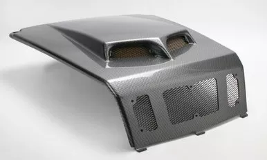 Maier Vented Hood Blk Carbon Rzr - 19471-30