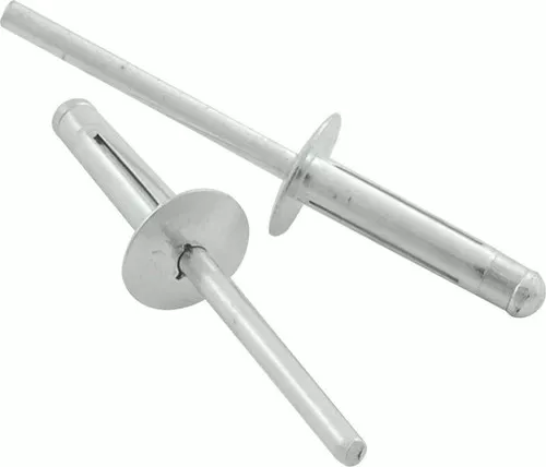 Medium Head Rivet 250Pk Silver Flange Type Aluminum Mandrel ALL18183