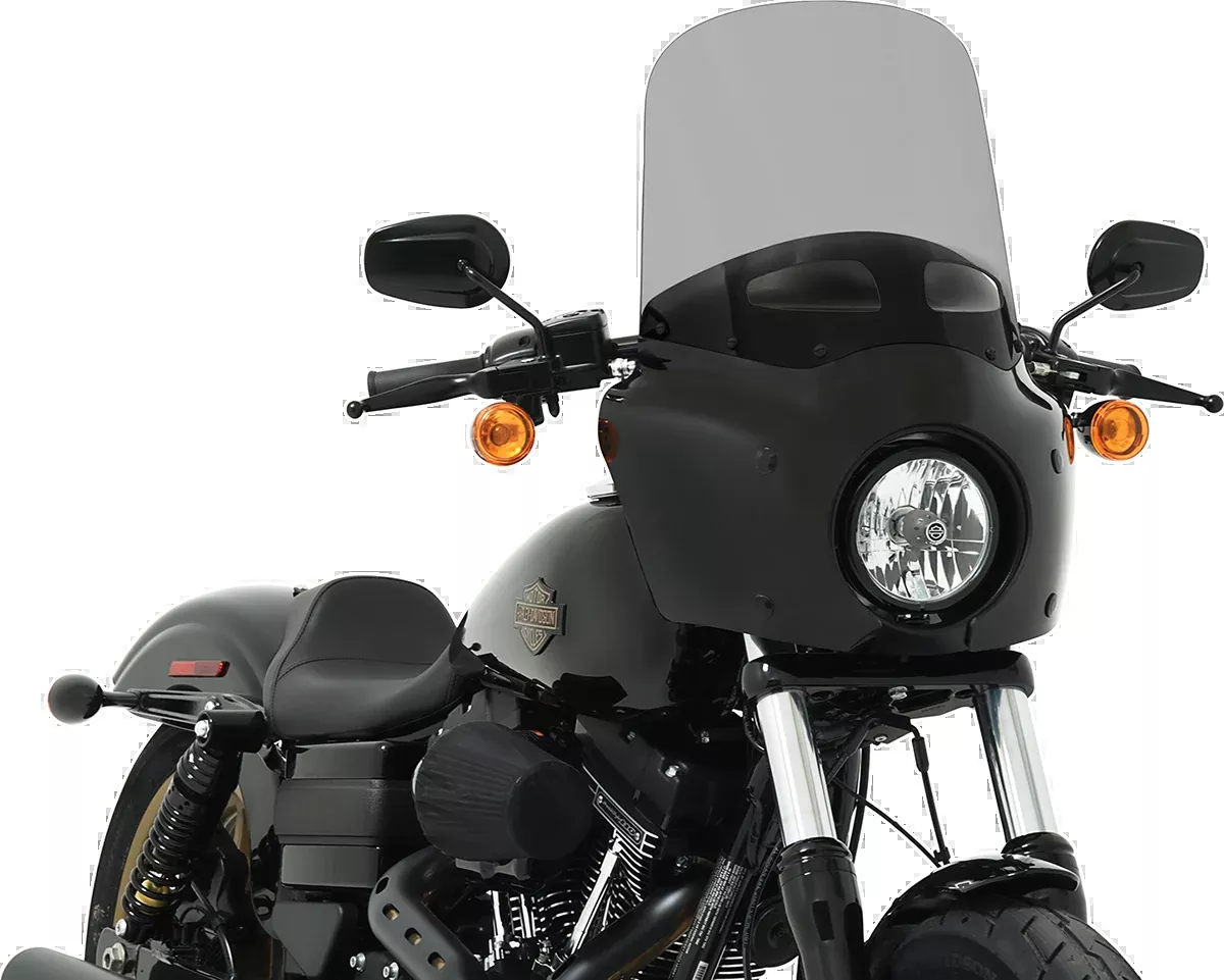 Memphis Shades 15" Road Warrior Fairing Black Smoke Vented Motorcycle Windshield