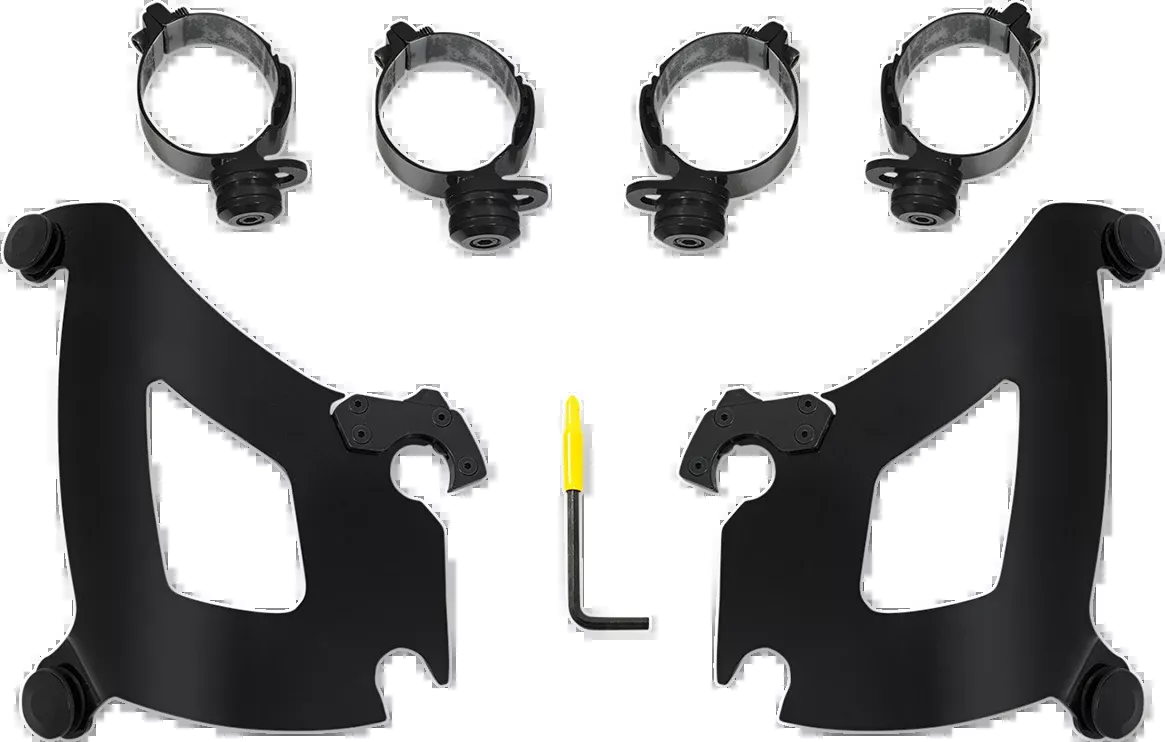 Memphis Shades Black Bullet Fairing Mounting Kit 2018-2021 Harley Softail FLSB