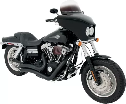 Memphis Shades Black Paintable Batwing Fairing 08-17 Harley Dyna Fat Bob FXDF