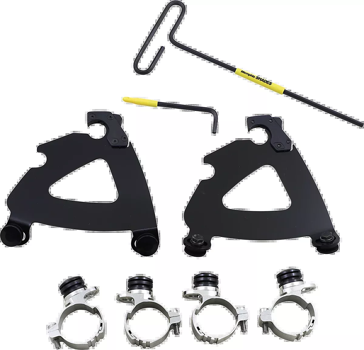 Memphis Shades Black Road Warrior Fairing Trigger Mount 2011-19 Harley Sportster
