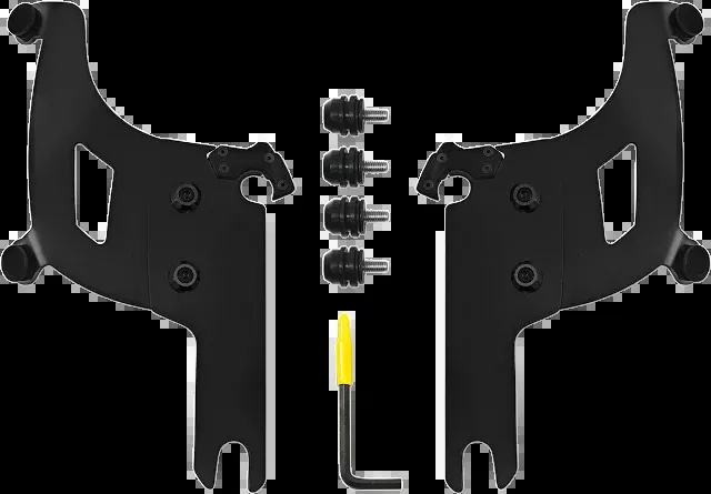 Memphis Shades Bullet Fairing Black Mounting Kit 2004-2024 Harley Touring FLHRS