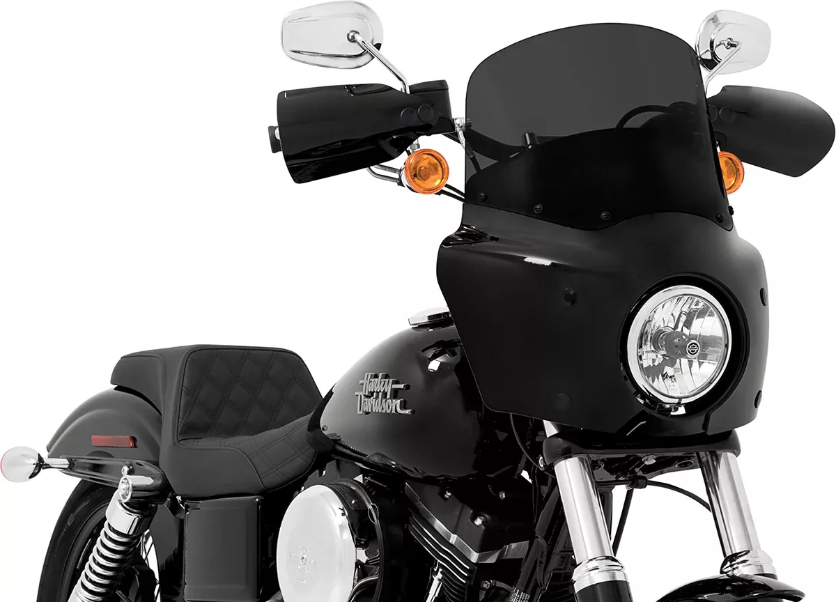 Memphis Shades Dark Smoke Black 11" Road Warrior Front Fairing Windshield