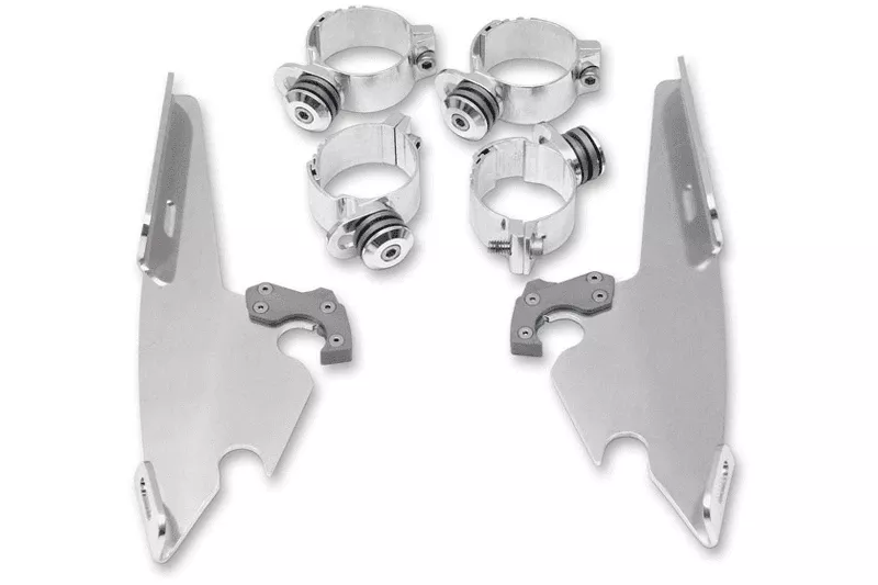 Memphis Shades Fats/Slim WindshieldQuick Change Mounting Kit for '91-05 FXD -Black